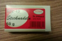 Špendlíky 20mm, 50g